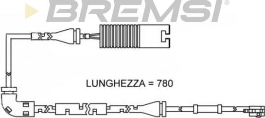 Bremsi WI0623 - Сигнализатор, износ тормозных колодок autodnr.net