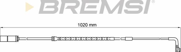 Bremsi WI0639 - Сигналізатор, знос гальмівних колодок autocars.com.ua