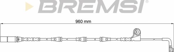 Bremsi WI0641 - Сигналізатор, знос гальмівних колодок autocars.com.ua