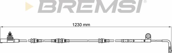 Bremsi WI0643 - Сигналізатор, знос гальмівних колодок autocars.com.ua