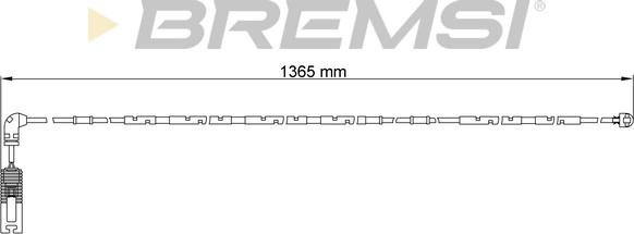 Bremsi WI0649 - Сигналізатор, знос гальмівних колодок autocars.com.ua