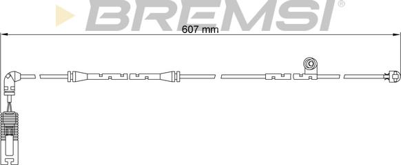 Bremsi WI0650 - Сигнализатор, износ тормозных колодок autodnr.net