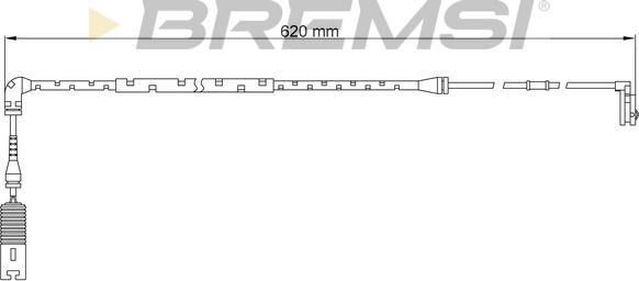 Bremsi WI0652 - Сигналізатор, знос гальмівних колодок autocars.com.ua