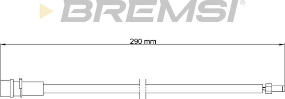 Bremsi WI0656 - Сигналізатор, знос гальмівних колодок autocars.com.ua