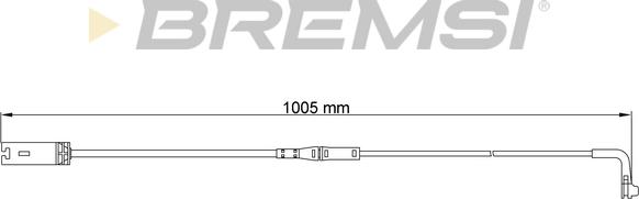 Bremsi WI0663 - Сигнализатор, износ тормозных колодок autodnr.net