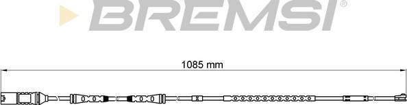 Bremsi WI0677 - Сигналізатор, знос гальмівних колодок autocars.com.ua