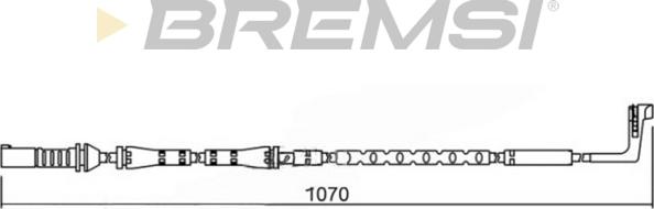 Bremsi WI0682 - Сигналізатор, знос гальмівних колодок autocars.com.ua