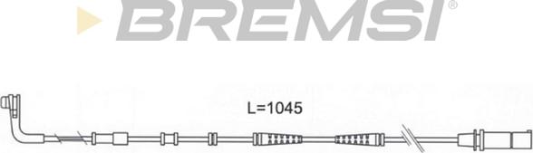 Bremsi WI0683 - Сигналізатор, знос гальмівних колодок autocars.com.ua