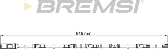 Bremsi WI0685 - Сигналізатор, знос гальмівних колодок autocars.com.ua