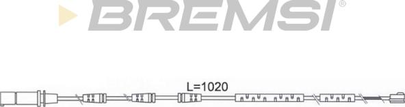 Bremsi WI0686 - Сигналізатор, знос гальмівних колодок autocars.com.ua