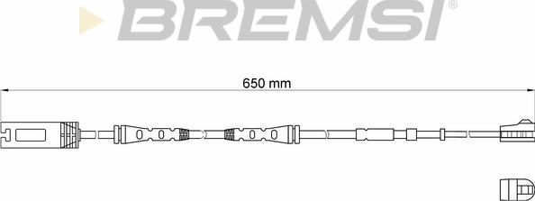 Bremsi WI0689 - Сигналізатор, знос гальмівних колодок autocars.com.ua