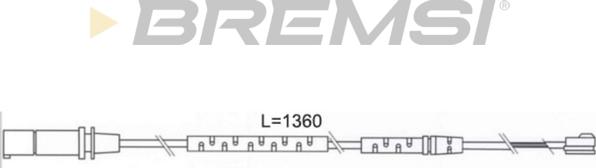 Bremsi WI0693 - Сигналізатор, знос гальмівних колодок autocars.com.ua