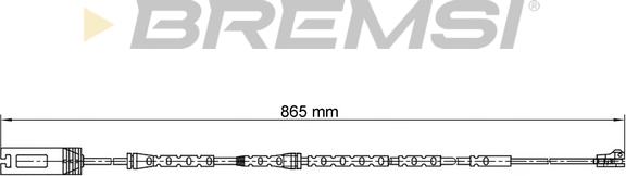 Bremsi WI0694 - Сигналізатор, знос гальмівних колодок autocars.com.ua