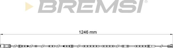 Bremsi WI0697 - Сигнализатор, износ тормозных колодок autodnr.net