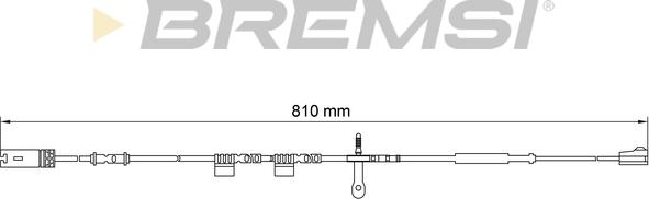 Bremsi WI0700 - Сигналізатор, знос гальмівних колодок autocars.com.ua