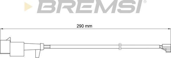 Bremsi WI0713 - Сигнализатор, износ тормозных колодок autodnr.net