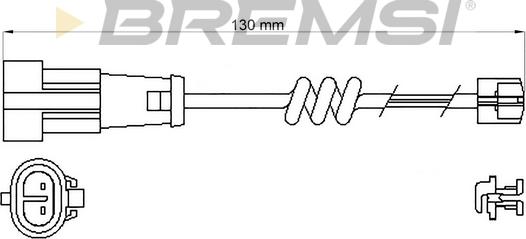 Bremsi WI0714 - Сигнализатор, износ тормозных колодок autodnr.net