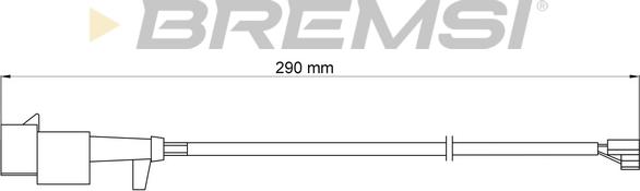 Bremsi WI0715 - Сигнализатор, износ тормозных колодок autodnr.net