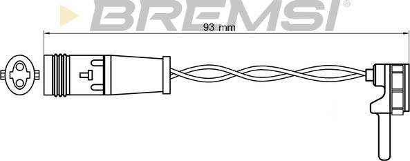 Bremsi WI0724 - Сигнализатор, износ тормозных колодок autodnr.net