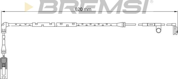 Bremsi WI0729 - Сигналізатор, знос гальмівних колодок autocars.com.ua