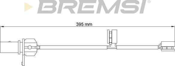 Bremsi WI0731 - Сигналізатор, знос гальмівних колодок autocars.com.ua