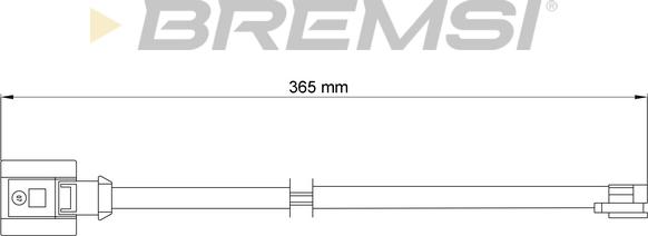 Bremsi WI0732 - Сигналізатор, знос гальмівних колодок autocars.com.ua