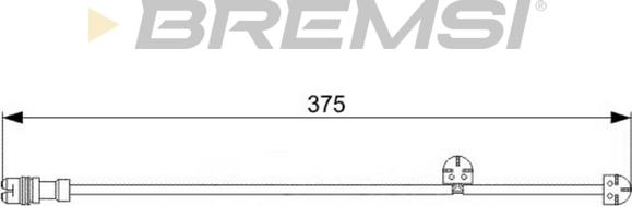 Bremsi WI0744 - Сигнализатор, износ тормозных колодок autodnr.net