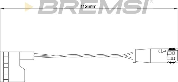 Bremsi WI0748 - Сигналізатор, знос гальмівних колодок autocars.com.ua