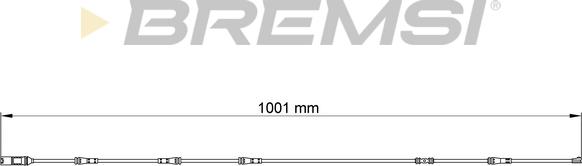 Bremsi WI0753 - Сигналізатор, знос гальмівних колодок autocars.com.ua