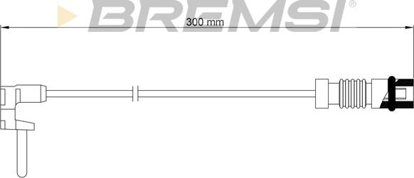 Bremsi WI0760 - Сигналізатор, знос гальмівних колодок autocars.com.ua