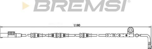 Bremsi WI0762 - Сигналізатор, знос гальмівних колодок autocars.com.ua