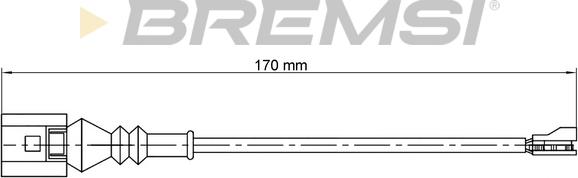 Bremsi WI0771 - Сигнализатор, износ тормозных колодок autodnr.net