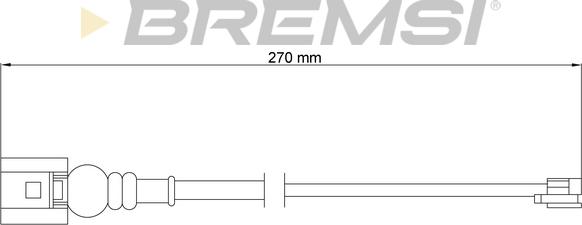 Bremsi WI0773 - Сигнализатор, износ тормозных колодок autodnr.net