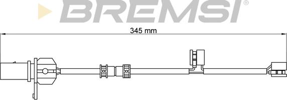 Bremsi WI0776 - Сигналізатор, знос гальмівних колодок autocars.com.ua