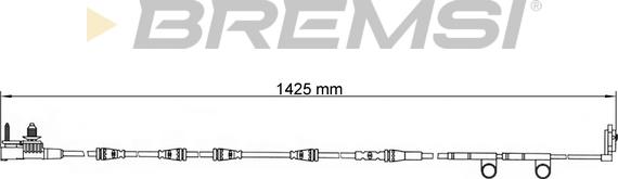 Bremsi WI0781 - Сигналізатор, знос гальмівних колодок autocars.com.ua