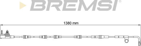 Bremsi WI0783 - Сигналізатор, знос гальмівних колодок autocars.com.ua