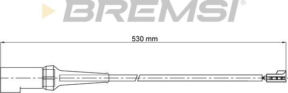 Bremsi WI0798 - Сигнализатор, износ тормозных колодок autodnr.net