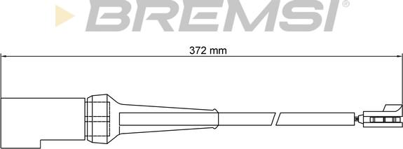 Bremsi WI0799 - Сигналізатор, знос гальмівних колодок autocars.com.ua