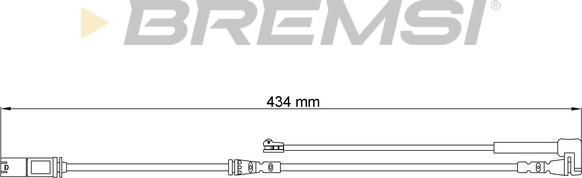 Bremsi WI0807 - Сигналізатор, знос гальмівних колодок autocars.com.ua