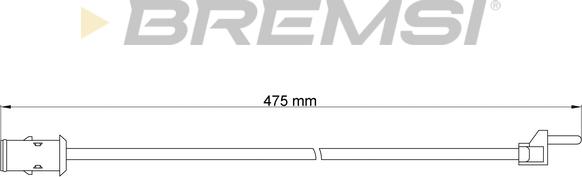 Bremsi WI0903 - Сигнализатор, износ тормозных колодок autodnr.net