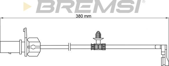 Bremsi WI0913 - Сигналізатор, знос гальмівних колодок autocars.com.ua