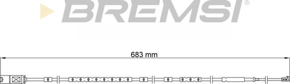 Bremsi WI0916 - Сигналізатор, знос гальмівних колодок autocars.com.ua