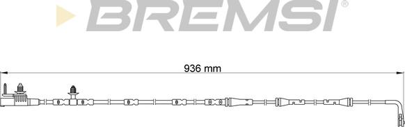 Bremsi WI0918 - Сигнализатор, износ тормозных колодок autodnr.net