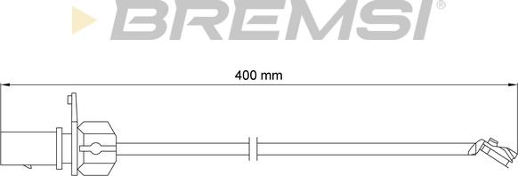 Bremsi WI0921 - Сигналізатор, знос гальмівних колодок autocars.com.ua