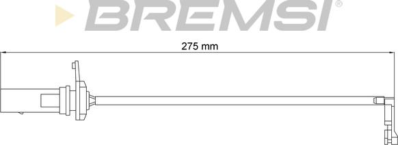 Bremsi WI0951 - Сигнализатор, износ тормозных колодок autodnr.net