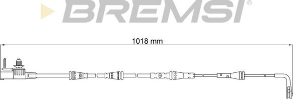 Bremsi WI0957 - Сигнализатор, износ тормозных колодок autodnr.net