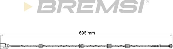 Bremsi WI0959 - Сигналізатор, знос гальмівних колодок autocars.com.ua