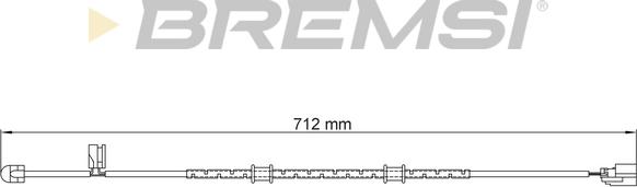 Bremsi WI0961 - Сигнализатор, износ тормозных колодок autodnr.net