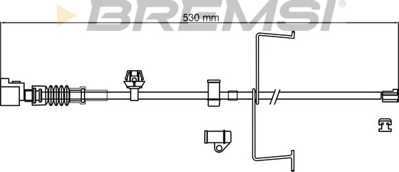 Bremsi WI0964 - Сигналізатор, знос гальмівних колодок autocars.com.ua