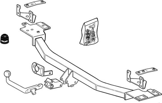 Brink 346000 - Прицепное устройство, фаркоп avtokuzovplus.com.ua